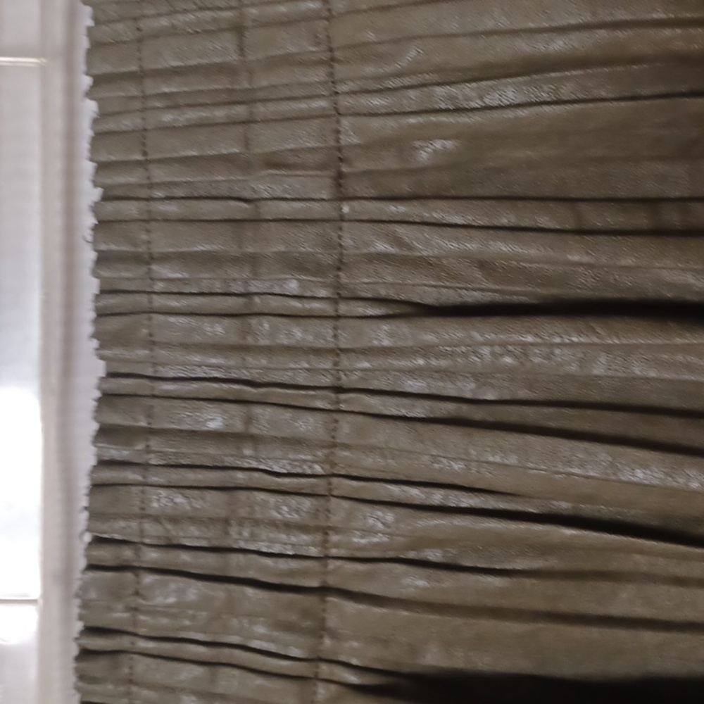 ANTHROPOLOGIE Vegan Leather Pleated Elastic Waist Skirt. Size XL - Picture 8 of 12